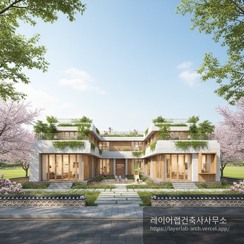 AI 건축 렌더링 — 정면